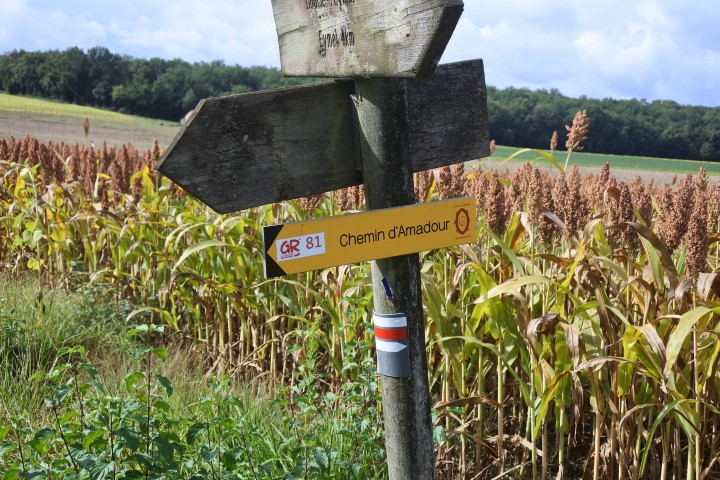 Chemin d'Amadour signage