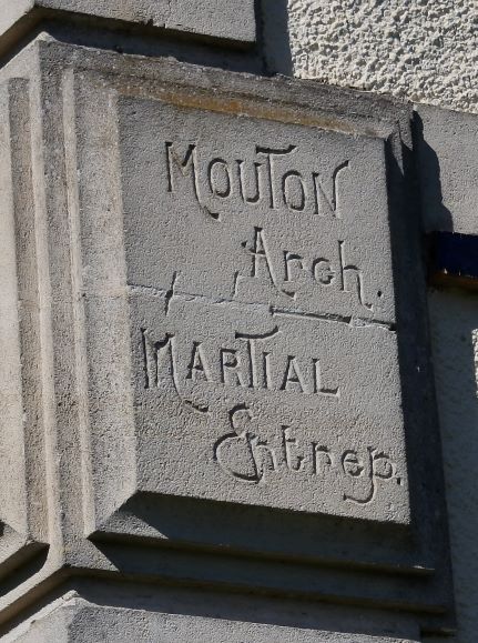 Plaque showing Mouton & Martial