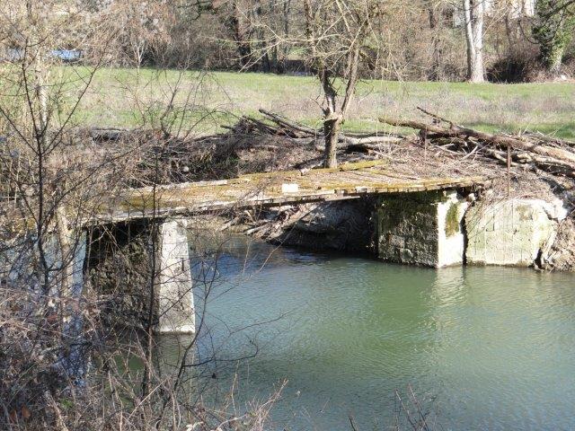 The old wooden bridge